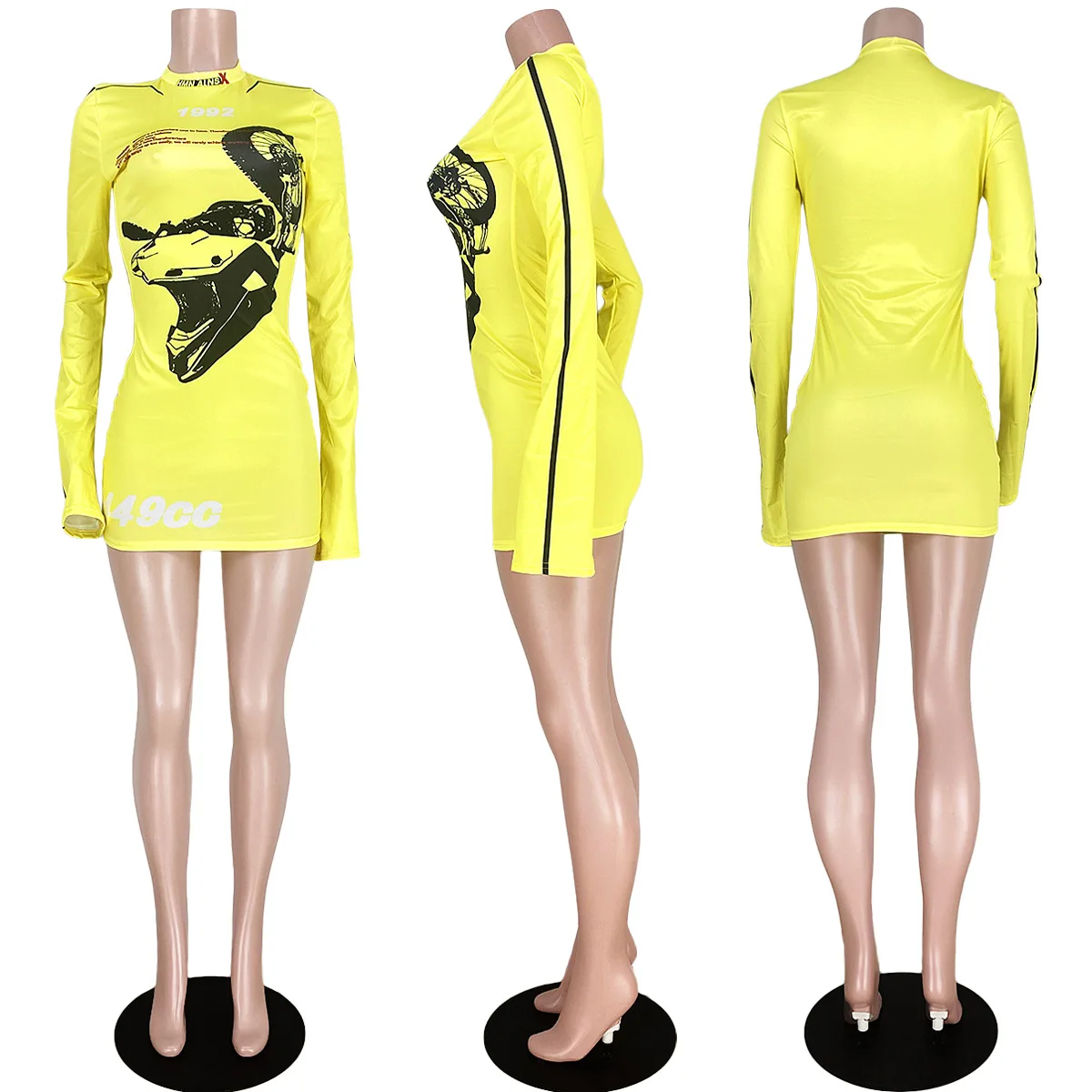 KALENMOS 2020 New Autumn Winter Long Sleeve Bodycon Above Knee Midi Dress Sexy Party Night Club Pencil Dresses Vestidos De Mujer
KALENMOS 2020 New Autumn Winter Long Sleeve Bodycon Above Knee Midi Dress Sexy Party Night Club Pencil Dresses Vestidos De Mujer