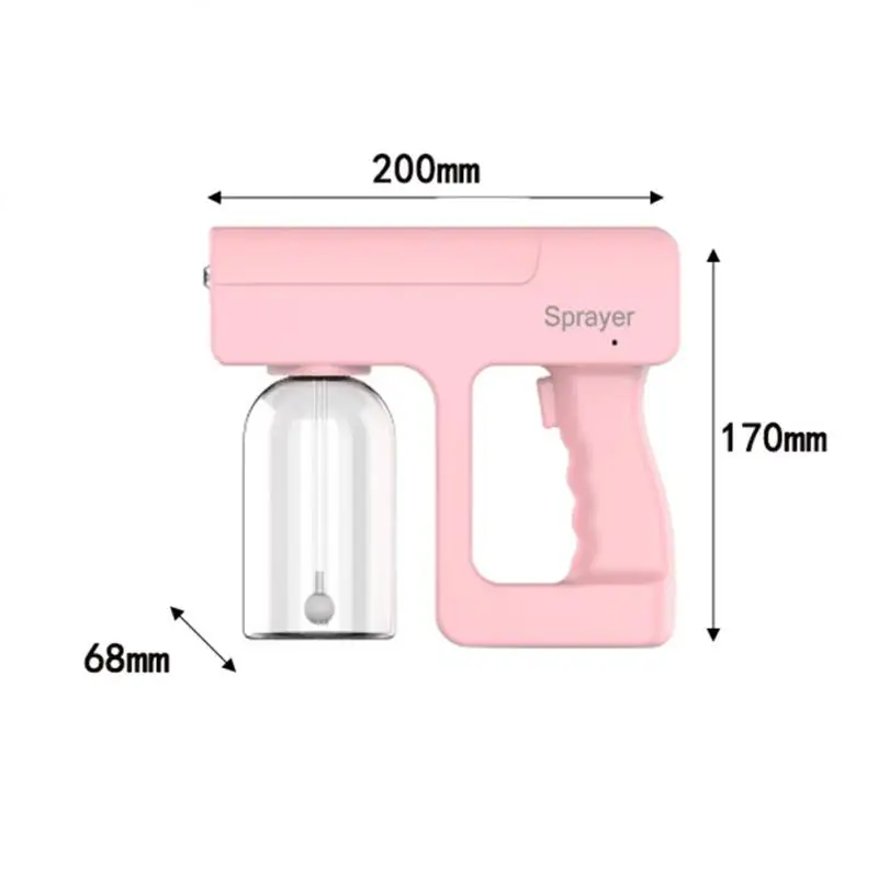 2021 New 300ML Disinfection Sprayer Gun Wireless Nano Blue Light Steam Spray USB Charg | Дом и сад