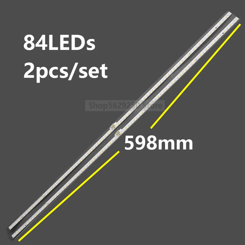 New 2 PCS/set 84LED 598mm LED Backlight strip for LED55M5600UC Hisense_55_HE550IUC_B52_84+84_4014M LT-1163576-B E227809 124G055
New 2 PCS/set 84LED 598mm LED Backlight strip for LED55M5600UC Hisense_55_HE550IUC_B52_84+84_4014M LT-1163576-B E227809 124G055