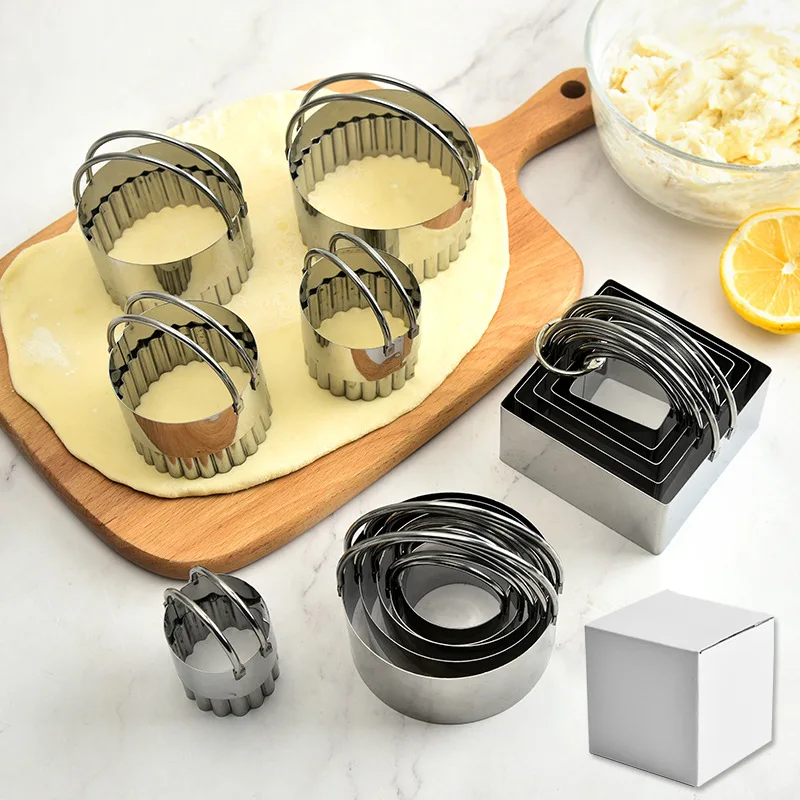 Stainless steel mousse ring DIY cookie mold set mousse ring hand stainless steel dumpling cake cut mold
Stainless steel mousse ring DIY cookie mold set mousse ring hand stainless steel dumpling cake cut mold