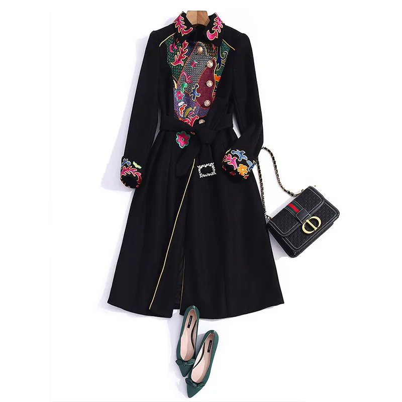 Winter 2020 new women's clothing imported wool heavy industry national embroidery lace up waist show thin coat woman
Winter 2020 new women's clothing imported wool heavy industry national embroidery lace up waist show thin coat woman