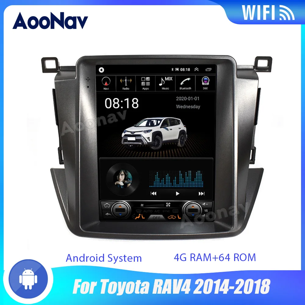 Автомобильный радиоприемник 2 Din для Toyota RAV4 2014, 2015, 2016, 2017, 2018, сенсорный экран, система Android, автомобильный GPS-навигатор, мультимедийный плеер
Автомобильный радиоприемник 2 Din для Toyota RAV4 2014, 2015, 2016, 2017, 2018, сенсорный экран, система Android, автомобильный GPS-навигатор, мультимедийный плеер