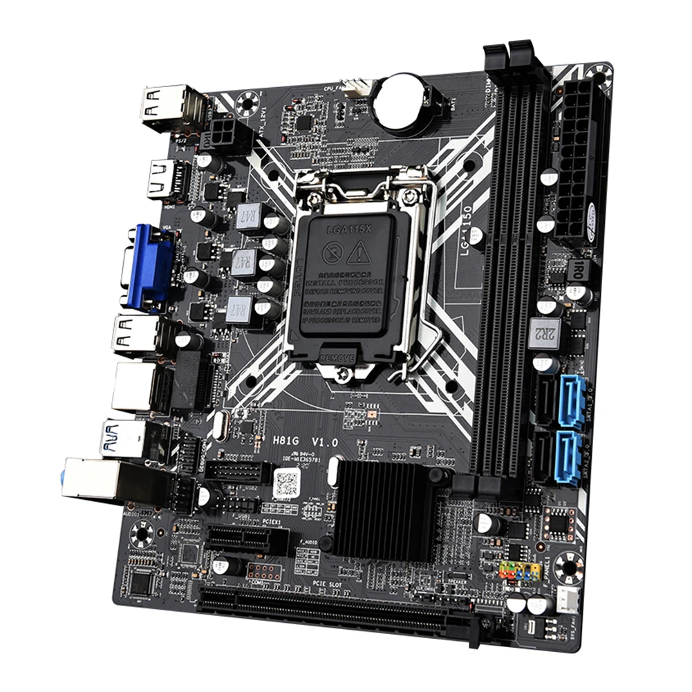 H81G Desktop Computer Motherboard 2x DDR3 DIMM Memory LGA 1150 for Intel Core Celeron / Pentium E3 V3 Support SATA2.0 SATA3.0
H81G Desktop Computer Motherboard 2x DDR3 DIMM Memory LGA 1150 for Intel Core Celeron / Pentium E3 V3 Support SATA2.0 SATA3.0