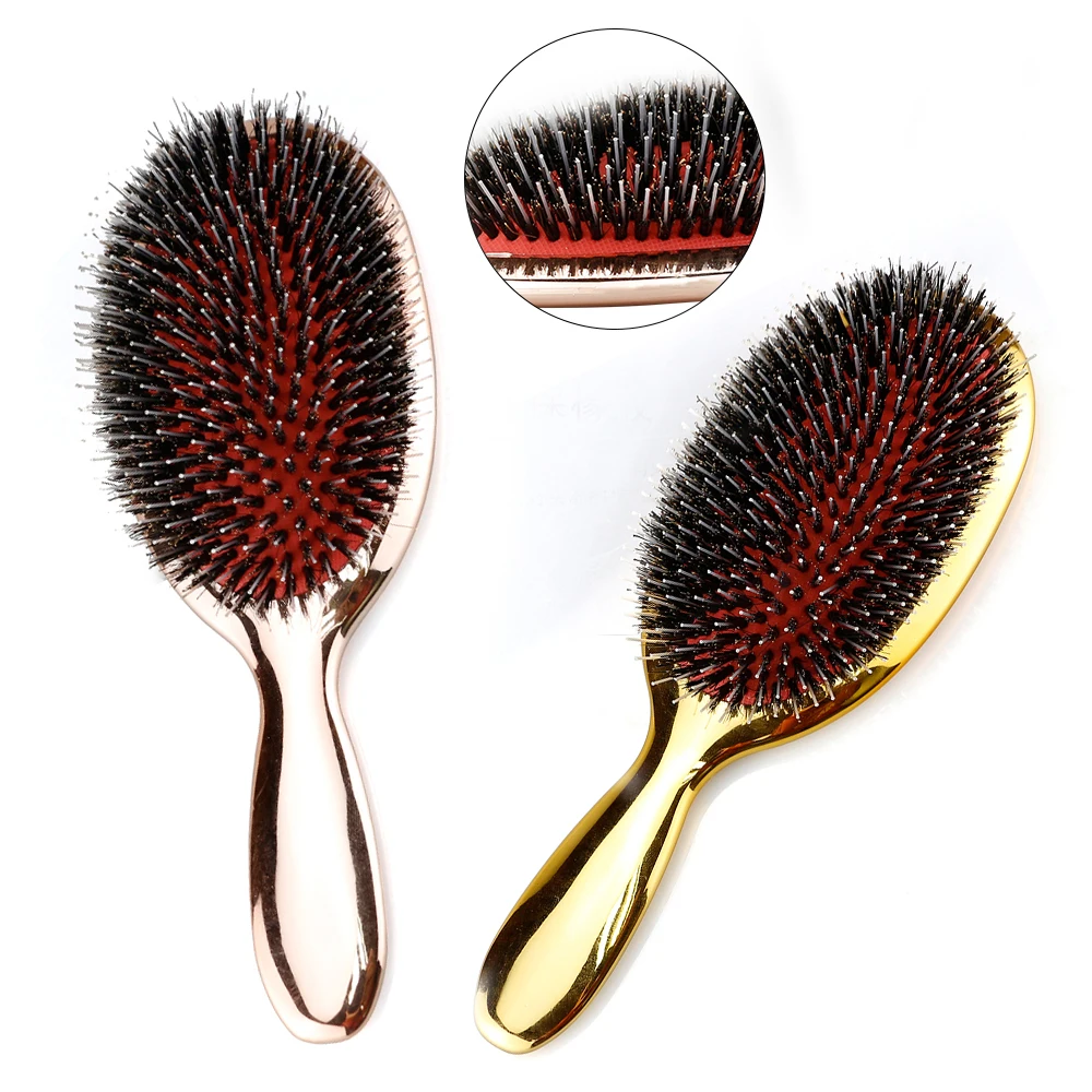Boar Bristle Hair Brush Beauty Hairdresser Massage Comb Salon Hairdressing Styling Tools Smooth Plating Curly Detangler Brush
Boar Bristle Hair Brush Beauty Hairdresser Massage Comb Salon Hairdressing Styling Tools Smooth Plating Curly Detangler Brush