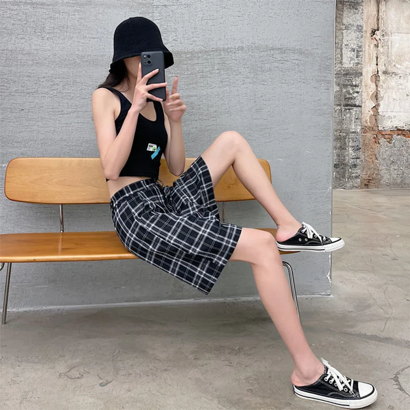 2021 Summer New Student Young Plaid Suit Shorts Women Loose High Waist Straight Casual Pants Five-Point Wide-Leg Pants Ins Trend
2021 Summer New Student Young Plaid Suit Shorts Women Loose High Waist Straight Casual Pants Five-Point Wide-Leg Pants Ins Trend
