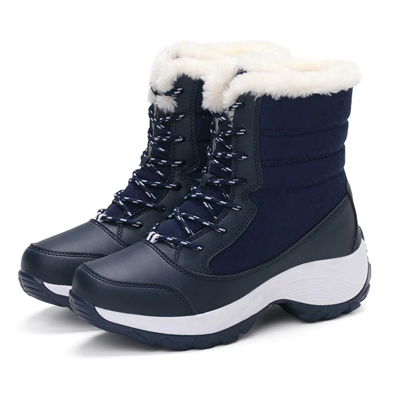 Women Boots 2019 Women Snow Boots Fashion Lace Up Winter Shoes Female Winter Warm Fur Platform Ankle Boots For Women
Women Boots 2019 Women Snow Boots Fashion Lace Up Winter Shoes Female Winter Warm Fur Platform Ankle Boots For Women