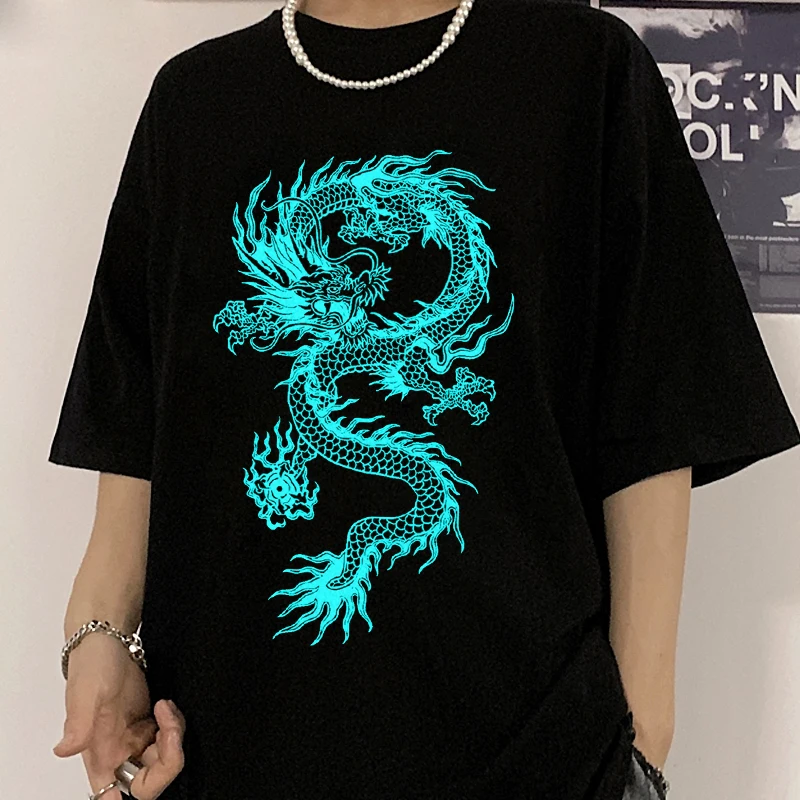 Streetwear tops women T-shirt ulzzang Harajuku vintage gothic dragon print T-shirt summer new Oversize loose casual women
Streetwear tops women T-shirt ulzzang Harajuku vintage gothic dragon print T-shirt summer new Oversize loose casual women