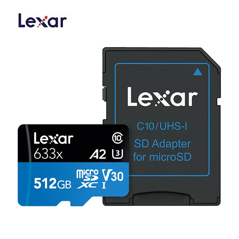 

Lexar 633X 95mb/s Micro SD Card TF 32GB/64GB/128GB/256GB/512GB SDXC SDHC Memory MINI TF Card Reader Uhs-1 For Drone Gopro Sport