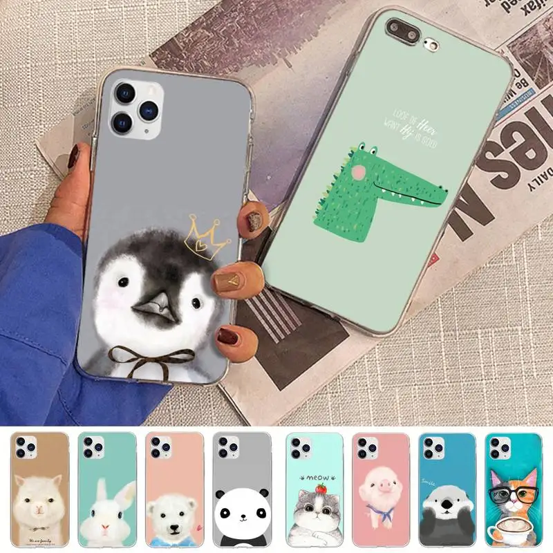 Pink Pig Cat Bear Rabbit Phone Case for iPhone 11 12 13 mini pro XS MAX 8 7 6 6S Plus X 5S SE 2020 XR case
Pink Pig Cat Bear Rabbit Phone Case for iPhone 11 12 13 mini pro XS MAX 8 7 6 6S Plus X 5S SE 2020 XR case
