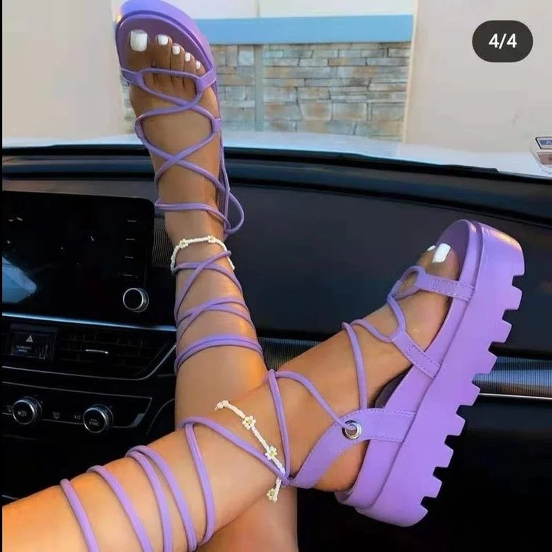 Woman Sandals Gladiator Ladies Ankle Wrap Wedges Women Platform Shoes Female Fashion Lace Up Shoes Women's Footwear Plus Size 43
Woman Sandals Gladiator Ladies Ankle Wrap Wedges Women Platform Shoes Female Fashion Lace Up Shoes Women's Footwear Plus Size 43