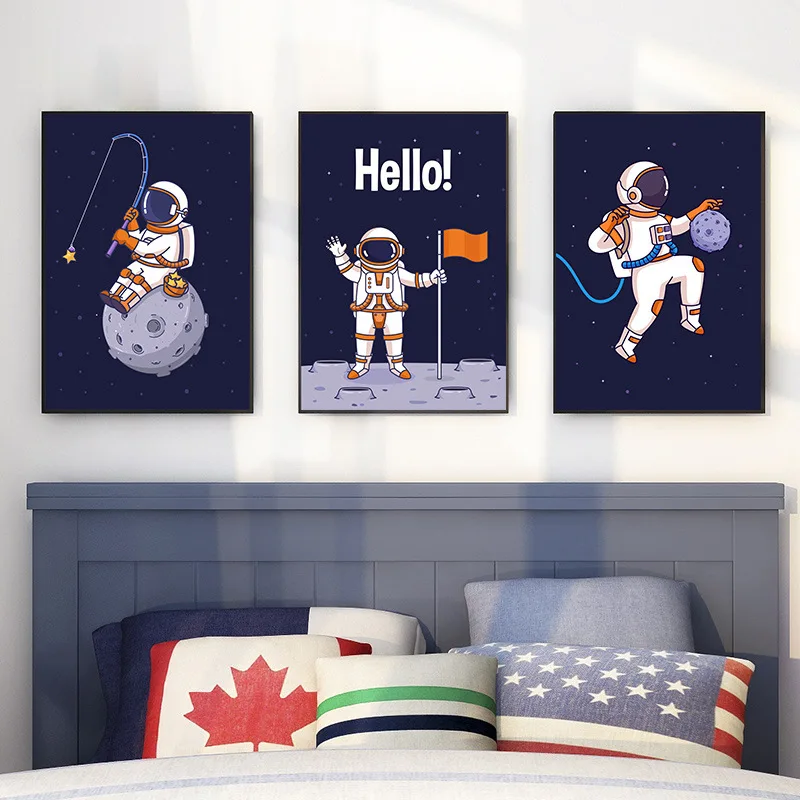 Spaceman Art Poster Cartoon Astronaut Decorative Paintings on The Wall Canvas Posters and Prints Picture for Living Room Home
Spaceman Art Poster Cartoon Astronaut Decorative Paintings on The Wall Canvas Posters and Prints Picture for Living Room Home