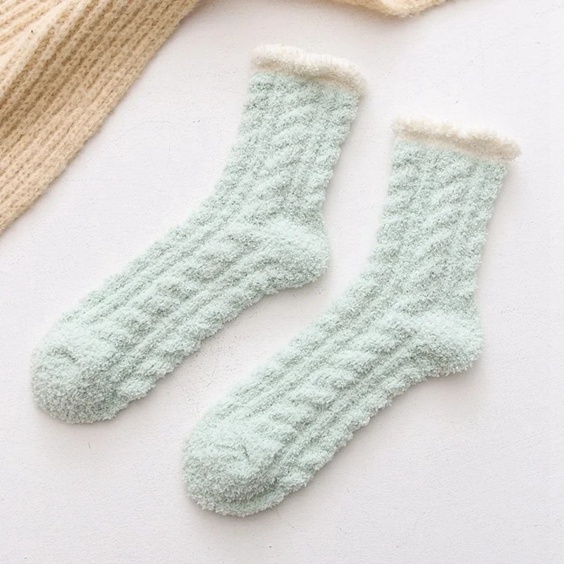 Lovely Women's Socks Coral Fleece Thick Keep Warm Sock Soft Elasticity Sleeping Towel Mid Socks For Female Casual 
Lovely Women's Socks Coral Fleece Thick Keep Warm Sock Soft Elasticity Sleeping Towel Mid Socks For Female Casual