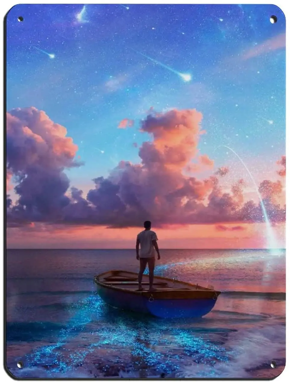 Scenery The Natural of The Starry Sky with Sea Boats And People Falling Tin Sign Vintage Metal Pub Club Cafe bar Home
Scenery The Natural of The Starry Sky with Sea Boats And People Falling Tin Sign Vintage Metal Pub Club Cafe bar Home
