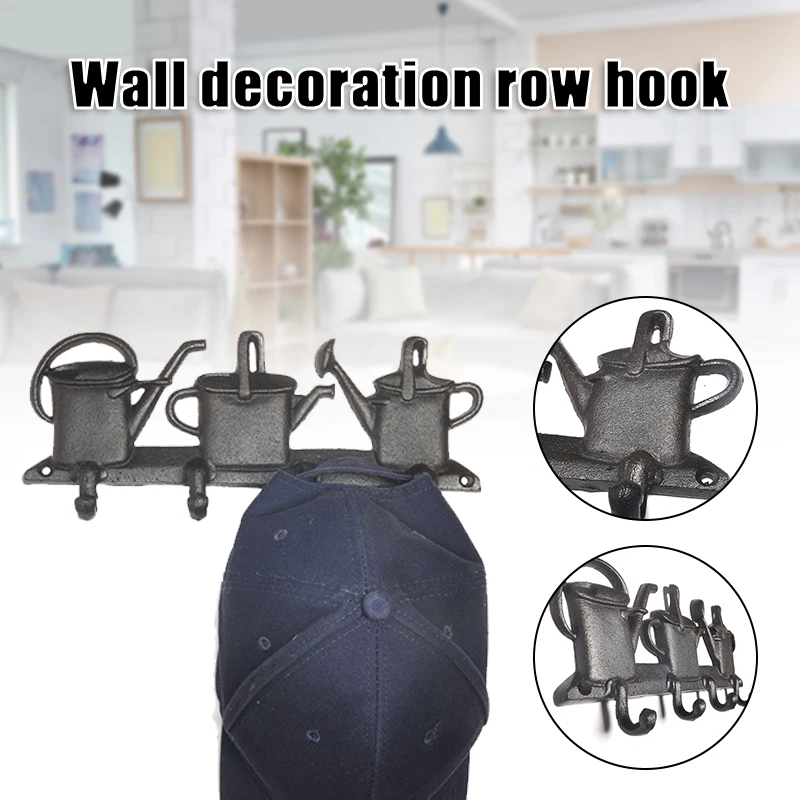 Wrought Iron Kettle Hook with 4 Hooks Multifunctional Hanger Retro Wall Decoration for Kitchen Living Room Bedroom HK3
Wrought Iron Kettle Hook with 4 Hooks Multifunctional Hanger Retro Wall Decoration for Kitchen Living Room Bedroom HK3