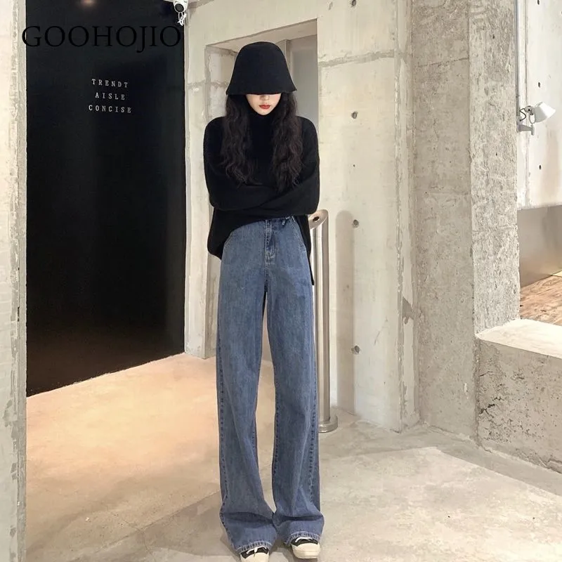 GOOHOJIO 2021 New Spring and Autumn Oversized Casual Wide Leg Trousers Straight-leg Jeans Women High Waist Vintage Cowboy Pants
GOOHOJIO 2021 New Spring and Autumn Oversized Casual Wide Leg Trousers Straight-leg Jeans Women High Waist Vintage Cowboy Pants