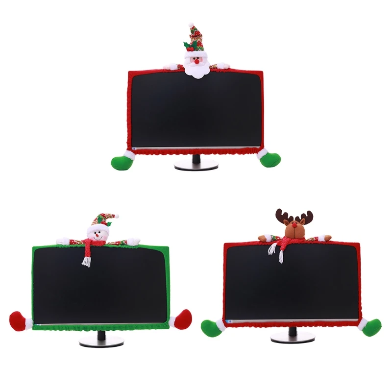Christmas Computer Monitor Cover Cute Santa Snowman Doll Elastic Laptop Decor
Christmas Computer Monitor Cover Cute Santa Snowman Doll Elastic Laptop Decor