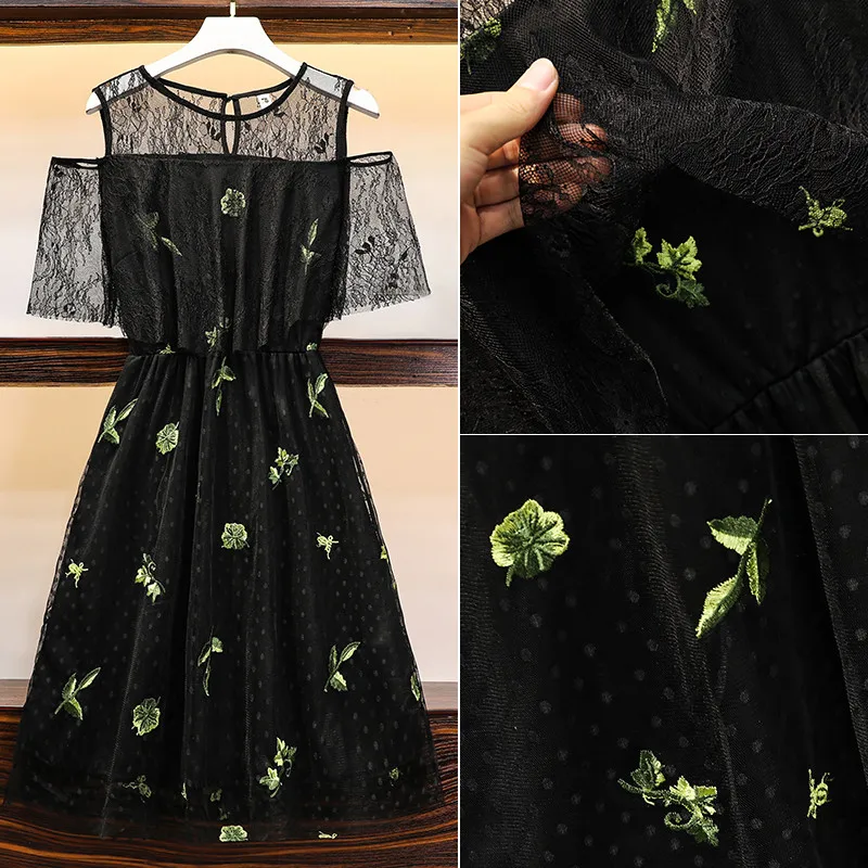 5XL Plus Size Women Elegant Lace Dresses Summer 2021 Sexy Off the Shoulder Ruffle Short Sleeve Patchwork Flower Embroidery Dress
5XL Plus Size Women Elegant Lace Dresses Summer 2021 Sexy Off the Shoulder Ruffle Short Sleeve Patchwork Flower Embroidery Dress