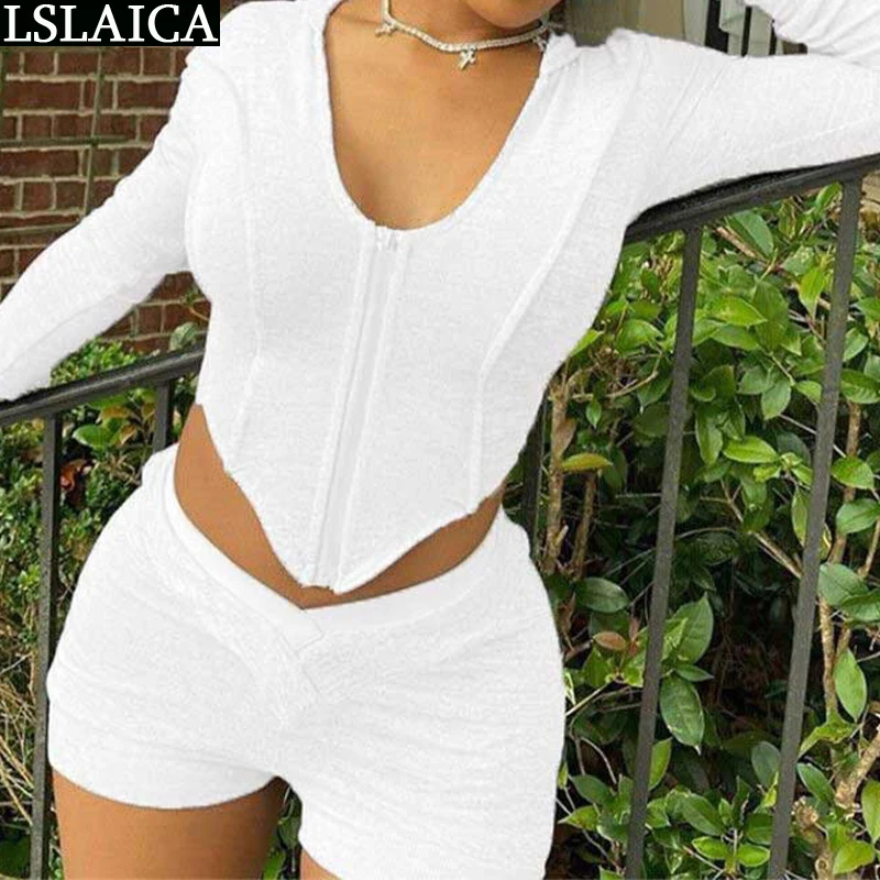 2 Pc Set for Women Solid Color Fashion Crop Top Zipper Design Short Pants Elastic Waist Lounge Wear Knit Two Piece Set Homewear
2 Pc Set for Women Solid Color Fashion Crop Top Zipper Design Short Pants Elastic Waist Lounge Wear Knit Two Piece Set Homewear