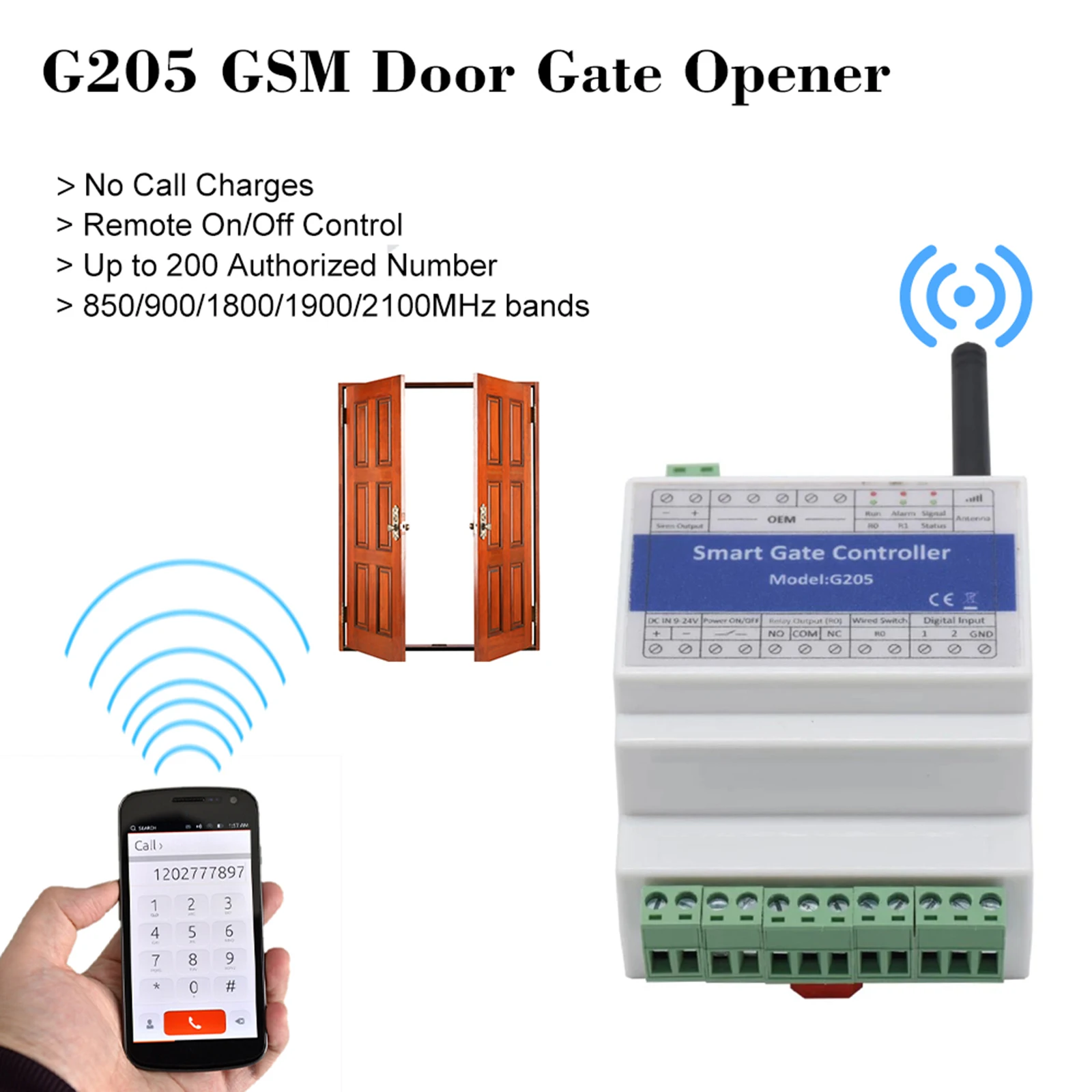 G205 GSM Открыватель дверных ворот дистанционное реле включения/выключения дистанционное управление доступ к дверям беспроводной Открывател...
G205 GSM Открыватель дверных ворот дистанционное реле включения/выключения дистанционное управление доступ к дверям беспроводной Открывател...