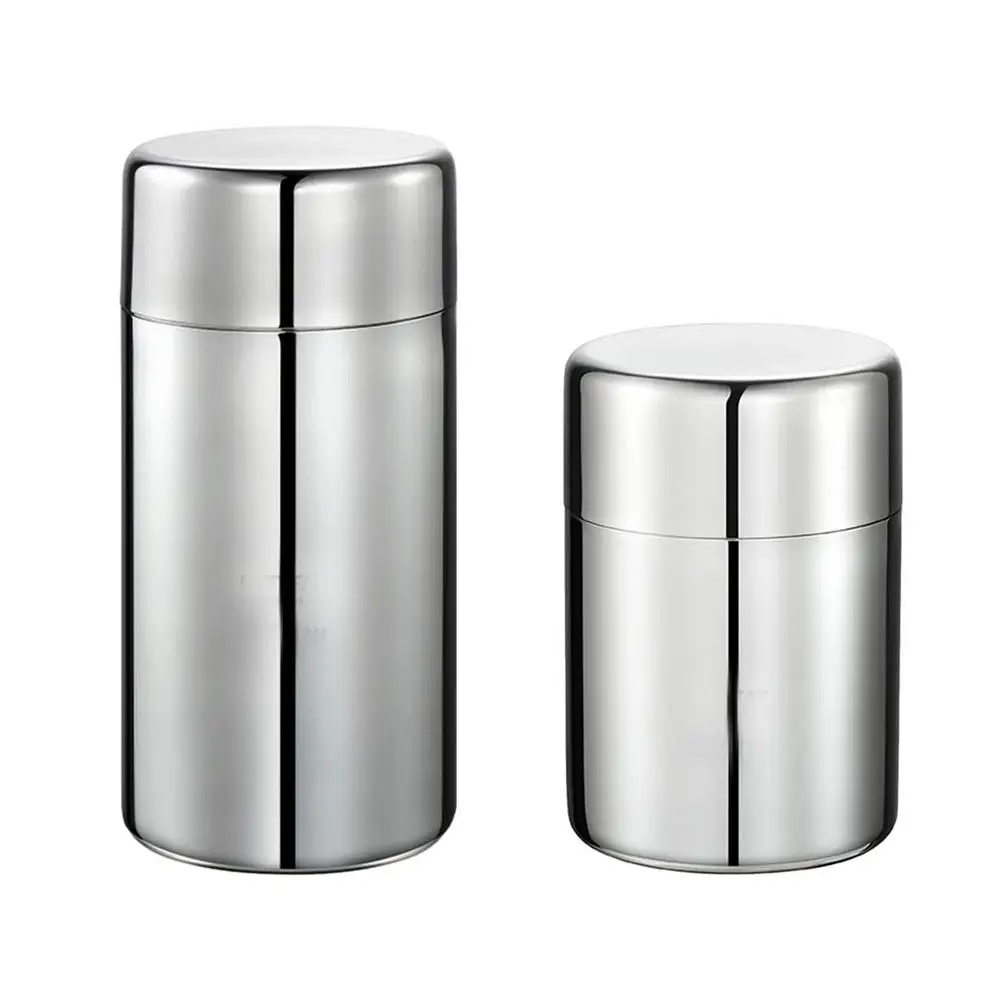 Portable Stainless Steel Tea Canister With Airtight Lid Mini Classic Sliver Tea Tin Container Storage Can Sealed Jar 400/550ml
Portable Stainless Steel Tea Canister With Airtight Lid Mini Classic Sliver Tea Tin Container Storage Can Sealed Jar 400/550ml