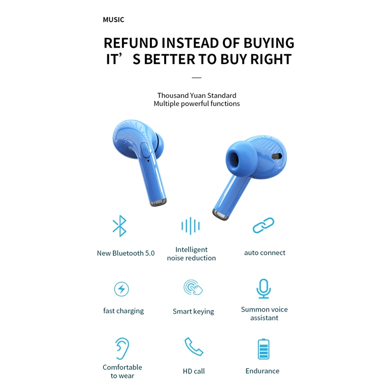 TWS bluetooth 5.0 Earphone Single ear Wireless Earbuds LED Power Display Button/ Touch Control Headset Mini Power Bank
TWS bluetooth 5.0 Earphone Single ear Wireless Earbuds LED Power Display Button/ Touch Control Headset Mini Power Bank