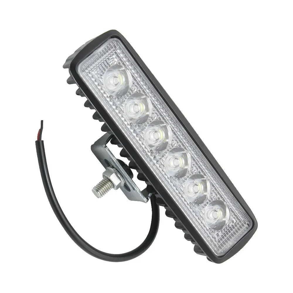 

ANBLUB 12V 18W 6 inch LED Car Work Light Bar Spotlight 6000K DRL Lights for Truck Lorry Trailer SUV 4x4 4WD Offroad Lights