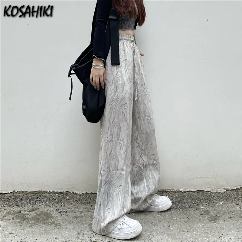 KOSAHIKI Wide Leg Pants Women's Casual Pants Harajuku Korean Fashion Dark Style Tie Dye Retro Ins Loose Trousers Streetwear
KOSAHIKI Wide Leg Pants Women's Casual Pants Harajuku Korean Fashion Dark Style Tie Dye Retro Ins Loose Trousers Streetwear