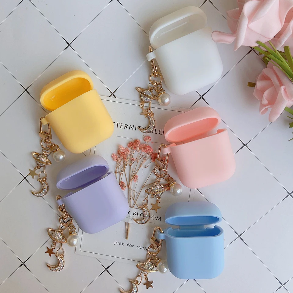 Cute Korean Luxury Case for Apple Airpods 1 2 Cover Bluetooth Wireless Earphone Cover Diamond Star Moon Pandent Decor Keyring
Cute Korean Luxury Case for Apple Airpods 1 2 Cover Bluetooth Wireless Earphone Cover Diamond Star Moon Pandent Decor Keyring
