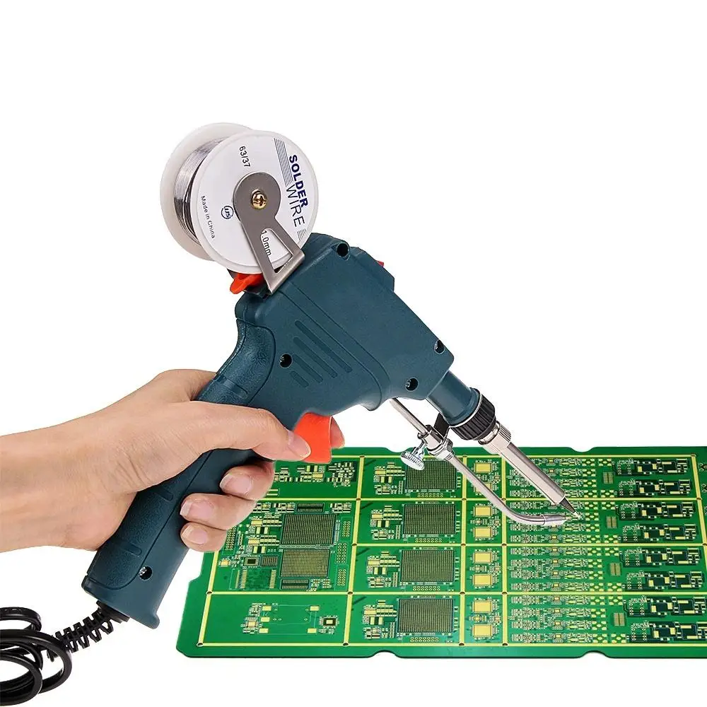 60W Dark Green Soldering Iron Suit Soldering Tool Hand Held Durable Electrical Tools High Temperature Internal Heat Type
60W Dark Green Soldering Iron Suit Soldering Tool Hand Held Durable Electrical Tools High Temperature Internal Heat Type