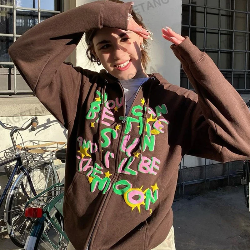 Куртка женская с надписью, уличная одежда в стиле хип-хоп, свитшот на молнии, худи, модная одежда в американском стиле для подростков, осень ...
Куртка женская с надписью, уличная одежда в стиле хип-хоп, свитшот на молнии, худи, модная одежда в американском стиле для подростков, осень ...