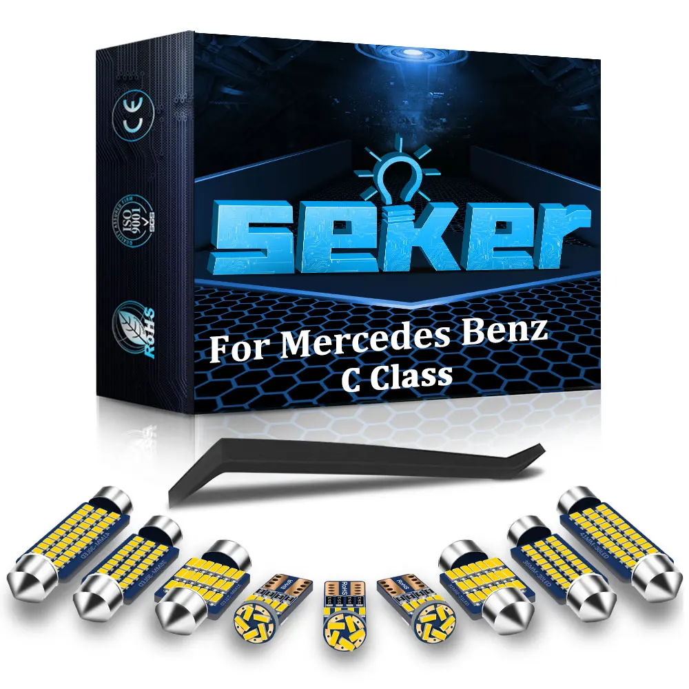 Seker For Mercedes Benz C Class W202 W203 W204 W205 Canbus Interior LED Vehicle Lights Inside Parts Map Dome Trunk Lamp Bulb Kit
Seker For Mercedes Benz C Class W202 W203 W204 W205 Canbus Interior LED Vehicle Lights Inside Parts Map Dome Trunk Lamp Bulb Kit