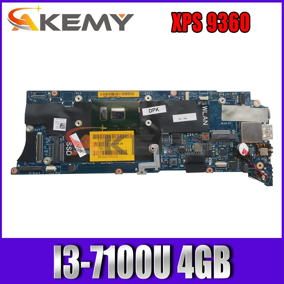 Akemy абсолютно новый I3-7100U 4 ГБ для DELL XPS 9360 Материнская плата ноутбука LA-D841P CN-0K3VT3 K3VT3 материнская плата 100% тестирование
Akemy абсолютно новый I3-7100U 4 ГБ для DELL XPS 9360 Материнская плата ноутбука LA-D841P CN-0K3VT3 K3VT3 материнская плата 100% тестирование