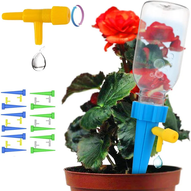 Auto Drip Irrigation Watering System Dripper Spike Kits Plant Waterer Self Watering Spikes Garden Plant Flower Waterer Tools
Auto Drip Irrigation Watering System Dripper Spike Kits Plant Waterer Self Watering Spikes Garden Plant Flower Waterer Tools