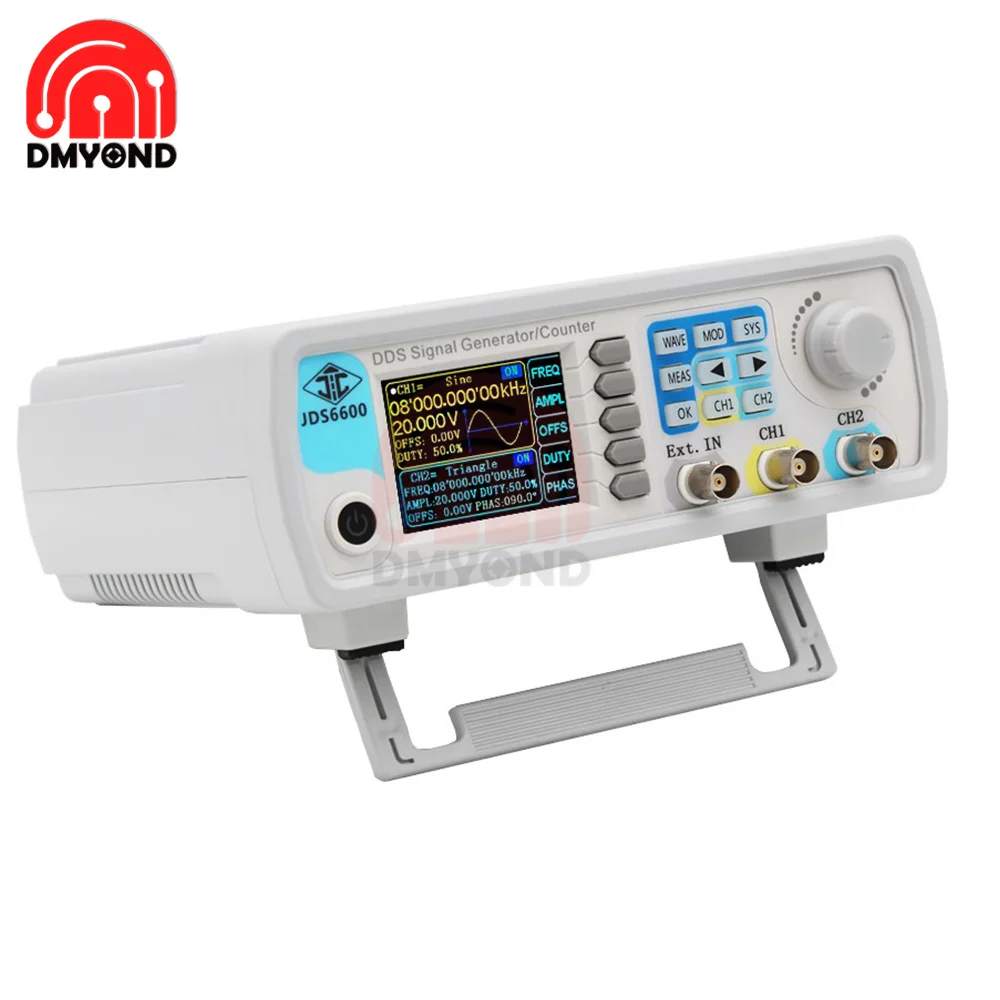 JDS6600-40MHz/50MHz/60MHz Dual-channel Digital DDS Function Signal/Arbitrary Waveform Generator Sweep Signal Generator
JDS6600-40MHz/50MHz/60MHz Dual-channel Digital DDS Function Signal/Arbitrary Waveform Generator Sweep Signal Generator