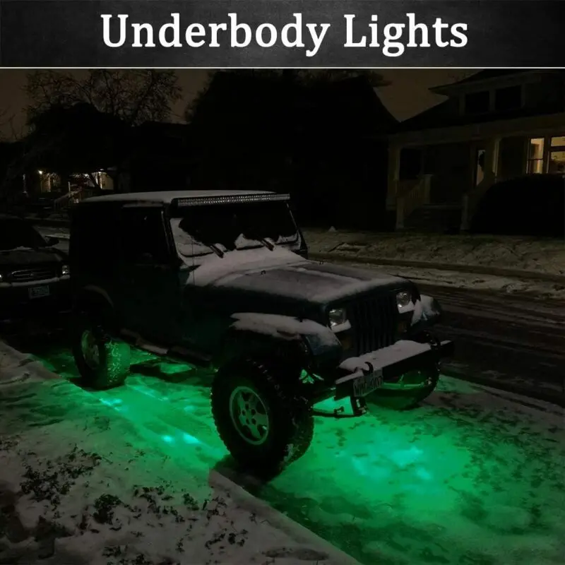 6X Led Rock Lights Rock Light For JEEP Offroad Truck UTV 100x15x13 mm