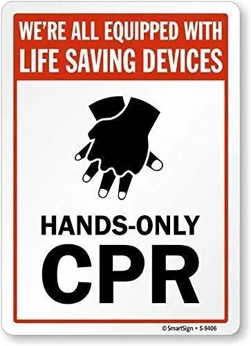 Hands-Only CPR with Graphic Poster Funny Art Decor Vintage Aluminum Retro Metal Tin Sign Painting Decorative Signs
Hands-Only CPR with Graphic Poster Funny Art Decor Vintage Aluminum Retro Metal Tin Sign Painting Decorative Signs