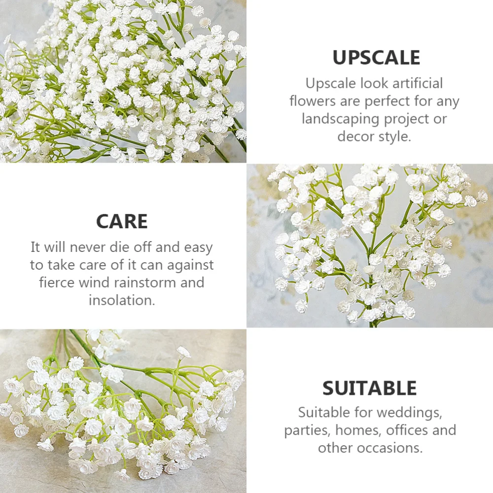 2pcs Lifelike Babysbreath Decorative DIY Bridal Bouquet Material Arrangement
2pcs Lifelike Babysbreath Decorative DIY Bridal Bouquet Material Arrangement