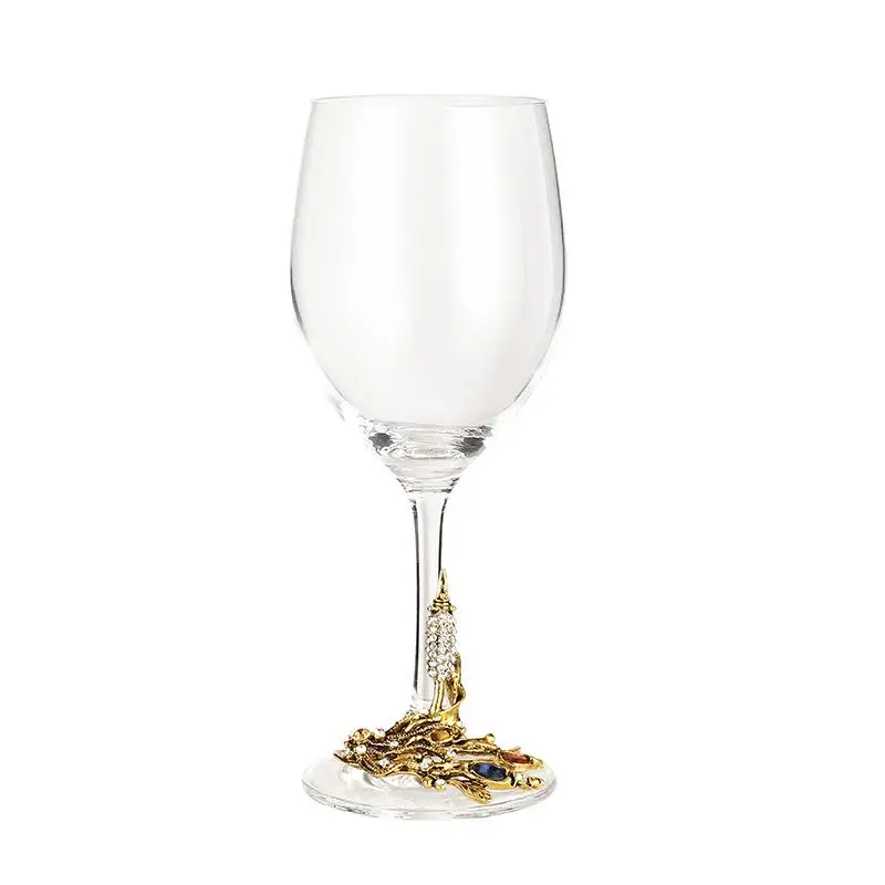 350ml Crystal Glass Wine Glass Set With Gift Box Creative Enamel Flower Shape Wheat Lead-Free Crystal Glass Goblet 1/2pcs Set
350ml Crystal Glass Wine Glass Set With Gift Box Creative Enamel Flower Shape Wheat Lead-Free Crystal Glass Goblet 1/2pcs Set