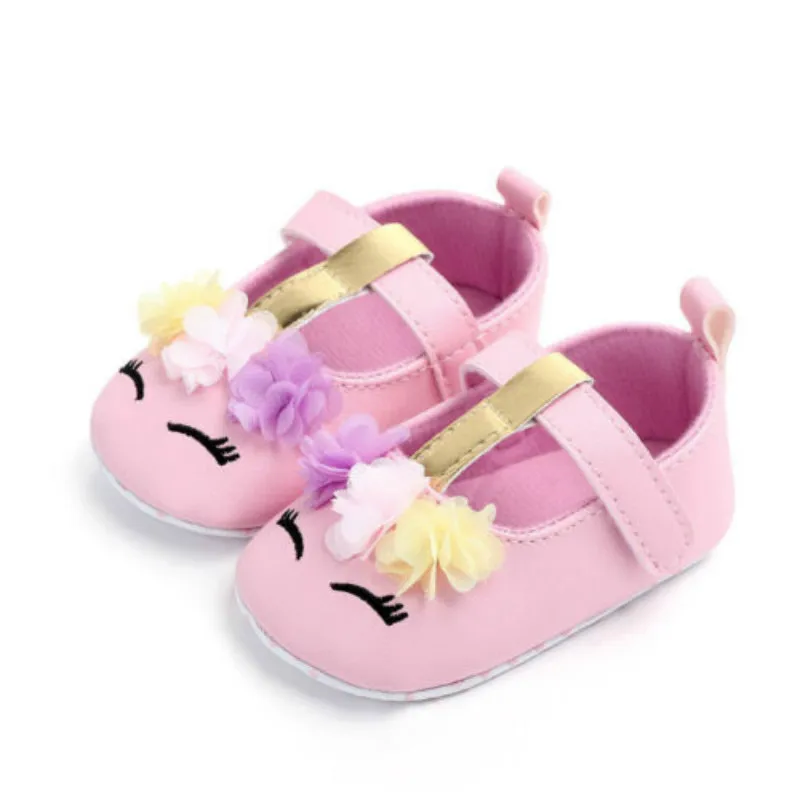 Baby Girls Flower Unicorn Shoes Jane Mary Flat Shoes Newborn Infant Girl PU Non-slip Soft Sole First Walker Shoes 0-18M
Baby Girls Flower Unicorn Shoes Jane Mary Flat Shoes Newborn Infant Girl PU Non-slip Soft Sole First Walker Shoes 0-18M