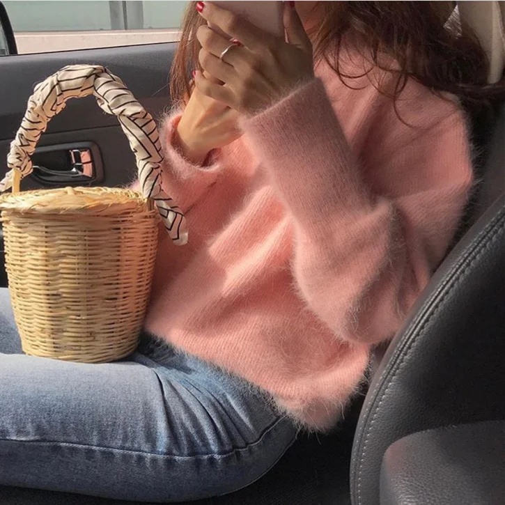 Women Autumn Winter Sweater Long Sleeve O-neck Pullover Knittwear Korean Pure Casual Ladies Knitted Sueter Mujer Invierno 2019
Women Autumn Winter Sweater Long Sleeve O-neck Pullover Knittwear Korean Pure Casual Ladies Knitted Sueter Mujer Invierno 2019