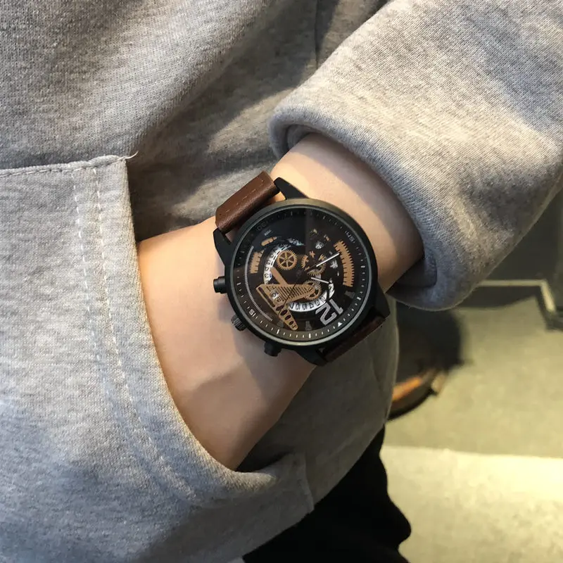 Teenager Watch Male Hollow Decorative Watch Personality Trend Female Large Dial Quartz Watch
Teenager Watch Male Hollow Decorative Watch Personality Trend Female Large Dial Quartz Watch