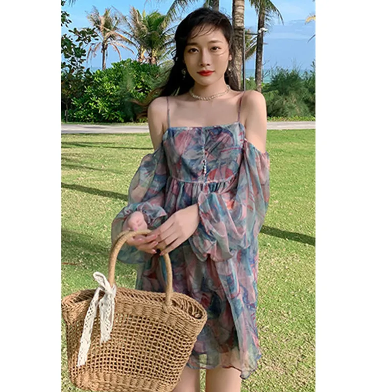 Real Shot 2021 New Fashion Women's Sexy Printed Chiffon Strap Holiday Casual Dress
Real Shot 2021 New Fashion Women's Sexy Printed Chiffon Strap Holiday Casual Dress