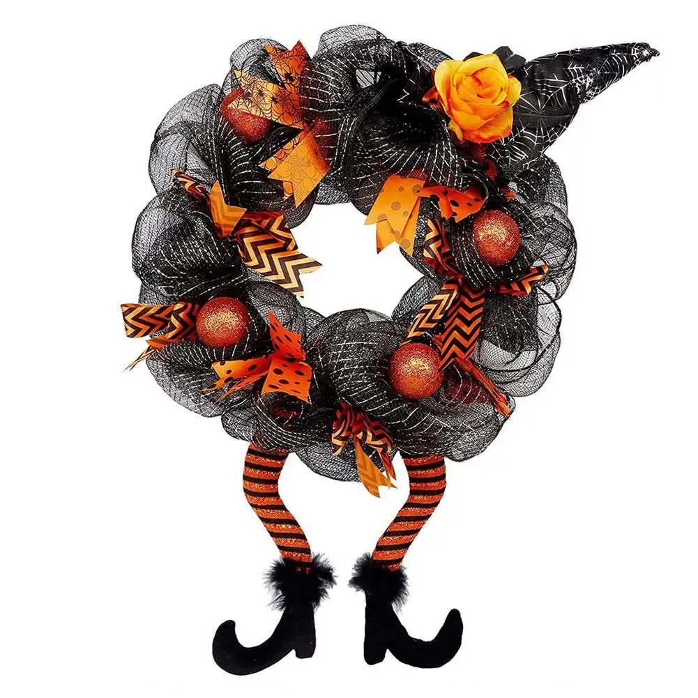 Halloween Wreath Durable Front Door Gnome Wreath Reusable Witch Halloween Wreath With Hat Legs For Ceilings Doors Trees Walls
Halloween Wreath Durable Front Door Gnome Wreath Reusable Witch Halloween Wreath With Hat Legs For Ceilings Doors Trees Walls