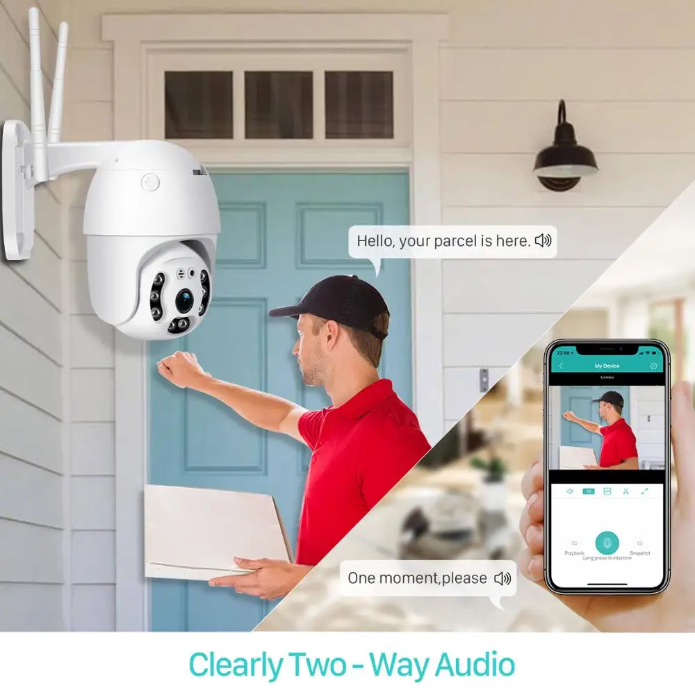 3MP Tuya Smart Camera Auto Tracking Wifi Camera IP WiFi Security Home PTZ Speed Dome CCTV IR Vision Outdoor Surveillance Cameras
3MP Tuya Smart Camera Auto Tracking Wifi Camera IP WiFi Security Home PTZ Speed Dome CCTV IR Vision Outdoor Surveillance Cameras