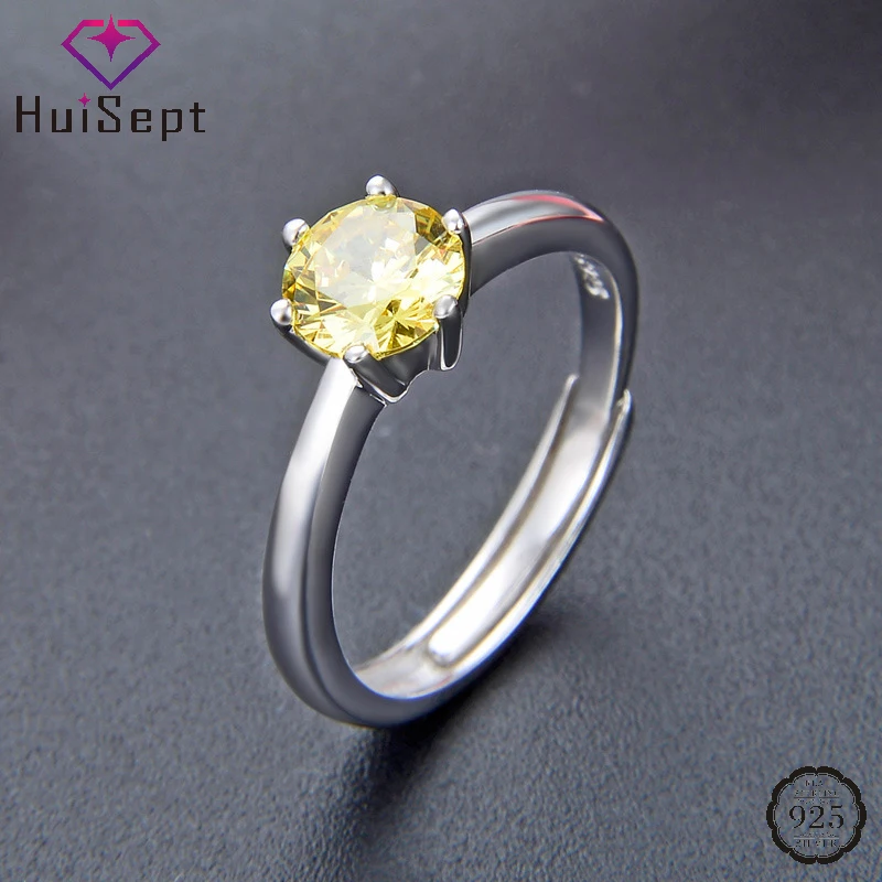 HuiSept Ring 925 Sterling Silver Jewelry with Round Citrine Gemstone Open Finger Rings Accessories for Women Wedding Party Gifts
HuiSept Ring 925 Sterling Silver Jewelry with Round Citrine Gemstone Open Finger Rings Accessories for Women Wedding Party Gifts