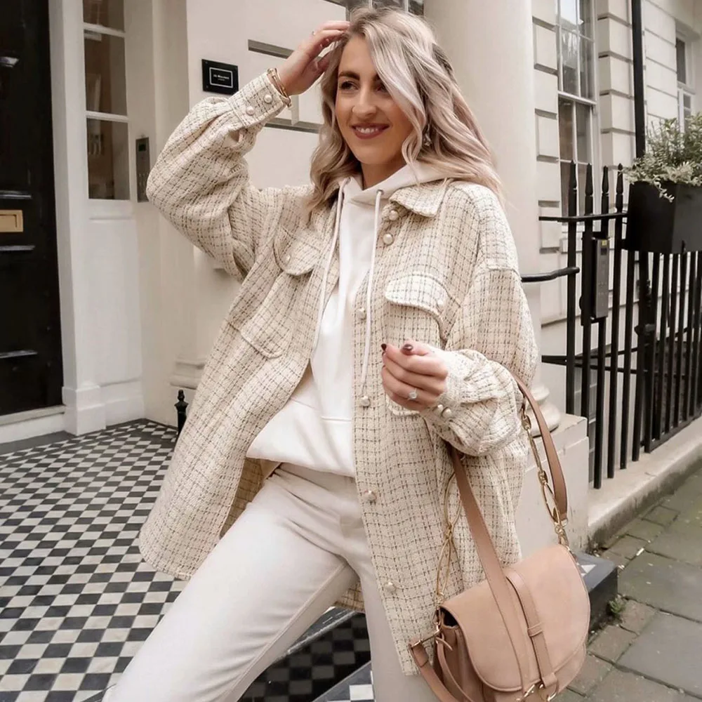 Женское осеннее новое длинное пальто, ветровка, повседневный модный Приталенный топ в клетку в простом стиле с принтом и длинными рукавами, ...
Женское осеннее новое длинное пальто, ветровка, повседневный модный Приталенный топ в клетку в простом стиле с принтом и длинными рукавами, ...