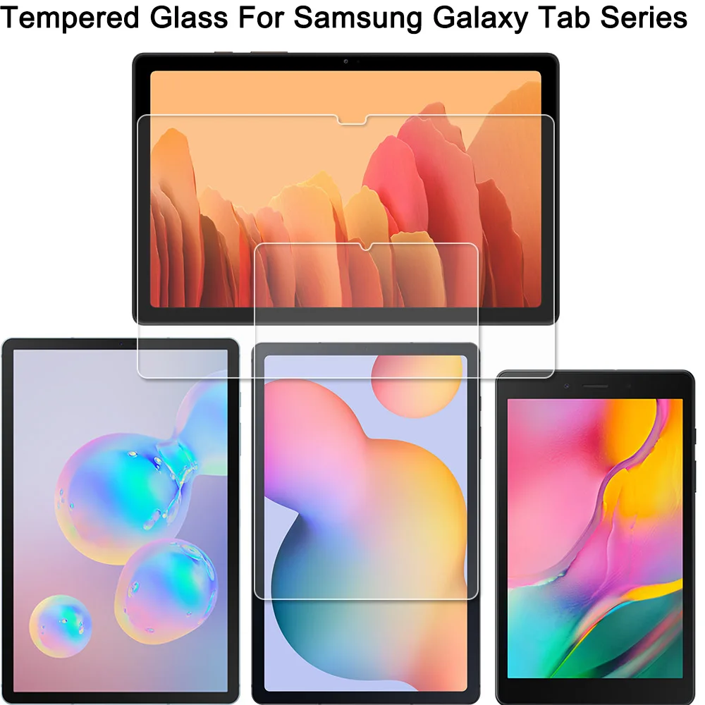 Закаленное стекло протектор экрана для Samsung Galaxy Tab S7 S6 lite S5E A7 A 8 0 4 7 10 1 5 11 2021 2020 2019 2018