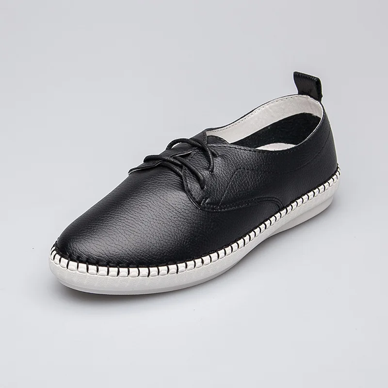 2019 Spring Autumn Women Ballet Flats Shoes Soft Leather Shoes Ladies Lace up Brand White Black Loafers Flats Shoes jkm90
2019 Spring Autumn Women Ballet Flats Shoes Soft Leather Shoes Ladies Lace up Brand White Black Loafers Flats Shoes jkm90