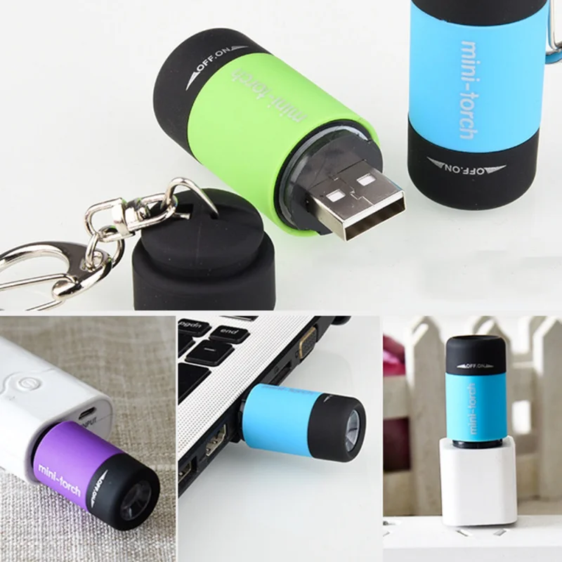 Mini LED Light Flashlight Usb Portable Rechargeable Torch Waterproof Pocket Flashlight With Keychain For Camping 
Mini LED Light Flashlight Usb Portable Rechargeable Torch Waterproof Pocket Flashlight With Keychain For Camping