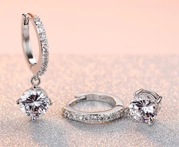 UXN344 Glitter Earring 925 Sterling Silver Zirconia stone Female Engagement Jewelry
UXN344 Glitter Earring 925 Sterling Silver Zirconia stone Female Engagement Jewelry